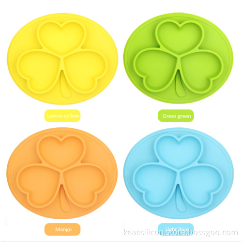 Silicone Placemat for Babies Toddlers and Kids BPA-Free Plates FDA Approved Dinnerware